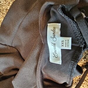 Emerald Sundae Asymmetrical Dress in Black